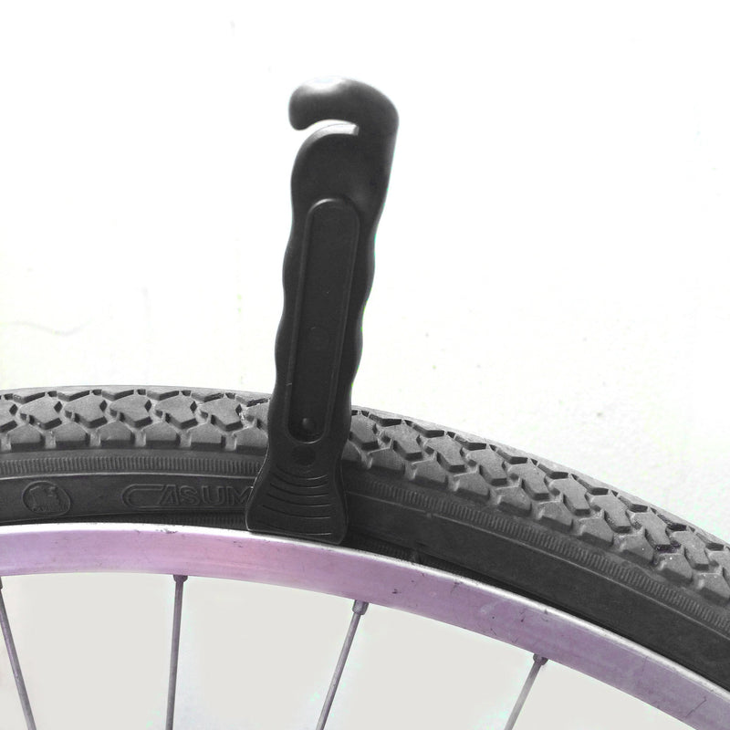FunFitness Bike Tire Lever - Premium Hardened Plastic Levers to Repair Bicycle Tube - Must Have Tool Kit for Road Bicyclist - Set of 3 Black - BeesActive Australia