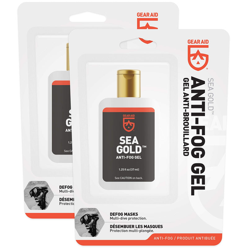 GEAR AID Sea Gold Anti-Fog Gel Coating for SCUBA Dive Masks, 1.25 oz 2 Pack - BeesActive Australia