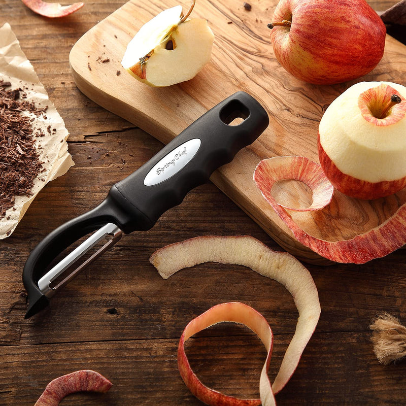 Spring Chef Premium Swivel Vegetable Peeler, Black 1 - BeesActive Australia