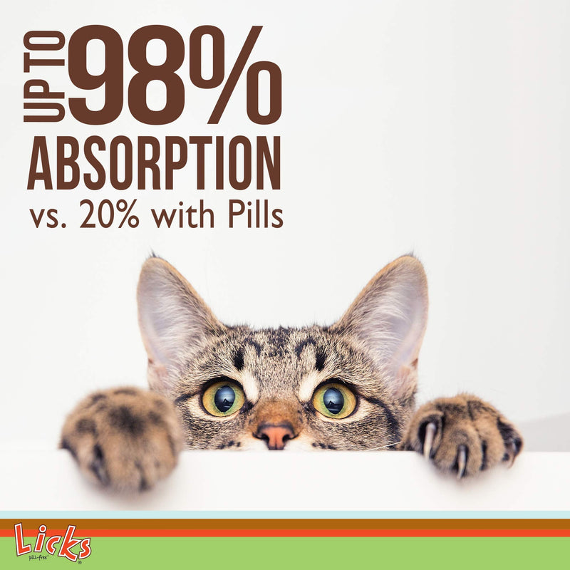 Licks Pill-Free Cat Immunity - Immune Support Cat Supplies - Respiratory Supplements for Cats - Cat Health Supplies - Gel Packets - 30 Use - BeesActive Australia
