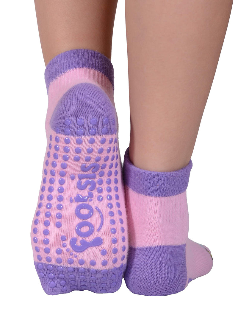 FOOTSIS Non Slip Grip Socks for Yoga, Pilates, Barre, Home, Hospital ,Mommy and Me classes "Fairy" X-Small - BeesActive Australia