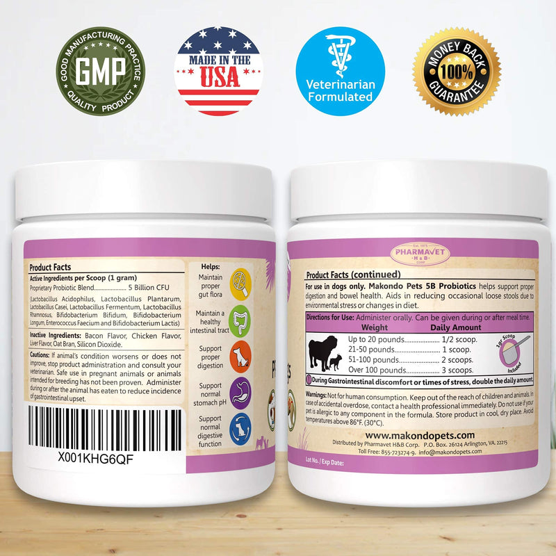 Probiotics for Dogs & Puppies–Extra Strength 9 Species, 5 Billion CFU per Scoop of Dog Probiotics and Digestive Enzymes for Dogs. Support Fiber for Dogs & Dog Allergy Relief– Powder Probiotic for Dogs 3.17 Ounces - BeesActive Australia