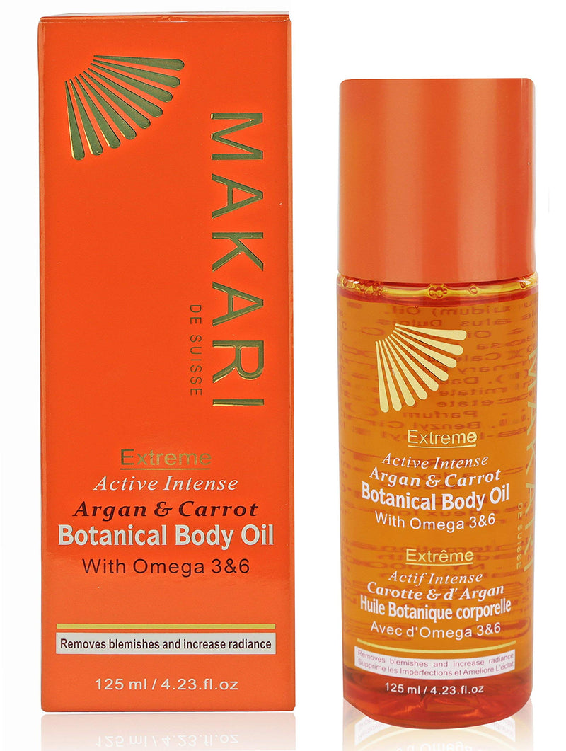 Makari Extreme Botanical BODY Oil 4.23 fl. Oz. – Moisturizing, Toning & Anti-Aging Body Treatment With Omega 3 & 6, Argan, Carrot & Soybean Oils – Hydrating Formula for Wrinkles & Dryness - BeesActive Australia