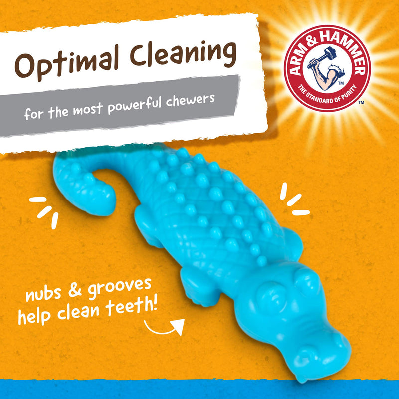 Arm & Hammer for Pets Nubbies Dental Toys - Chew Toy for Dogs, Nubbies Dog Dental Toys - Best Dog Chew Toy, Dental Dog Toys, Arm and Hammer Nubbies Toys for Dogs - Reduces Plaque & Tartar Buildup Gator 1-Pack - BeesActive Australia