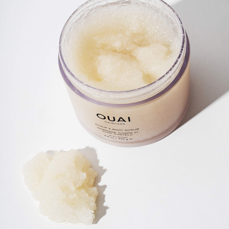 OUAI Scalp & Body Scrub. Deep-Cleansing Scrub for Hair and Skin that Removes Buildup, Exfoliates and Moisturizes. Made with Sugar and Coconut Oil. Free from Parabens, Sulfates and Phthalates (8.8 8.8 Ounce (Pack of 1) - BeesActive Australia