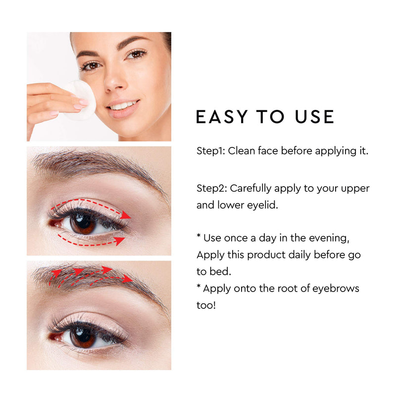 Natural Eyelash Growth Serum and Brow Enhancer to Grow Thicker, Longer Lashes for Long, Luscious Lashes and Eyebrows[3ml] - BeesActive Australia