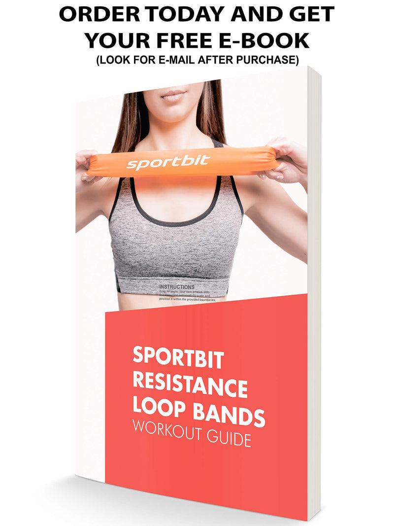 [AUSTRALIA] - SPORTBIT Pilates Flexbands Set with Bag & e-Book for Exercise & Workout 4 resistance bands 