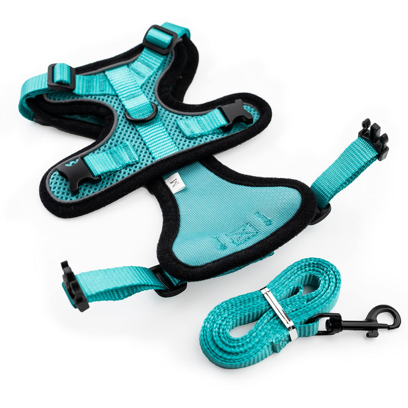 Mewo Cat Harness and Leash - Soft, Comfortable, Reflective, Sleek, & Adjustable, for a Safe & Snug Fit Extra Small - Kitten - BeesActive Australia