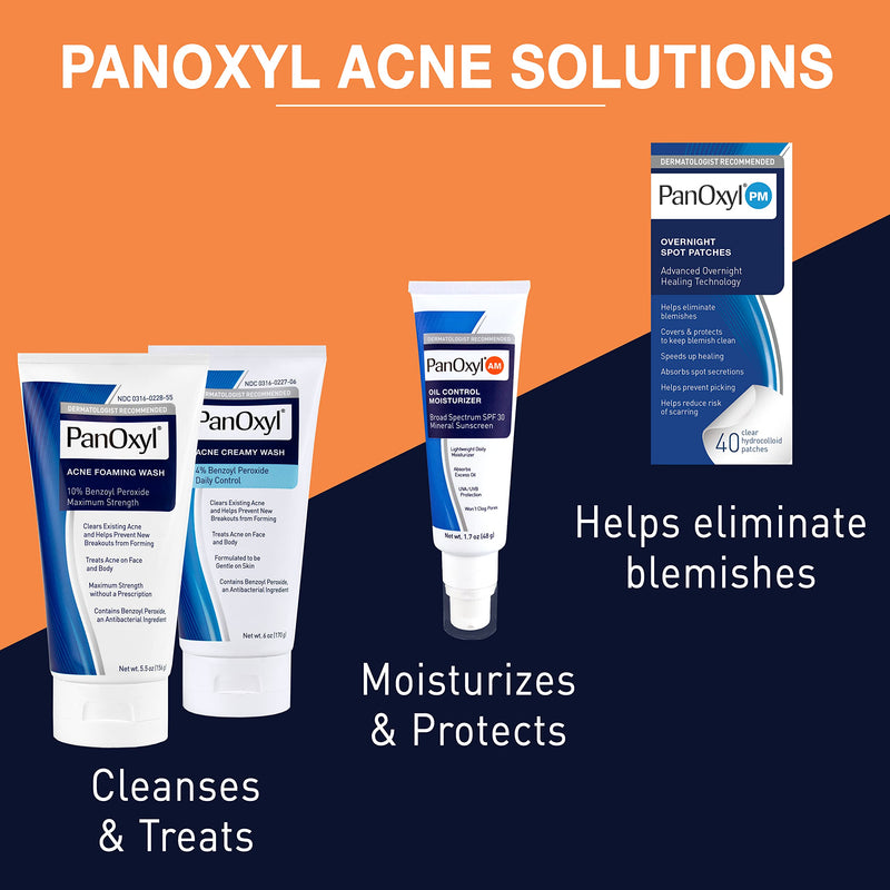 PanOxyl Acne Foaming Wash Benzoyl Peroxide 10% Maximum Strength Antimicrobial, 5.5 Oz - BeesActive Australia