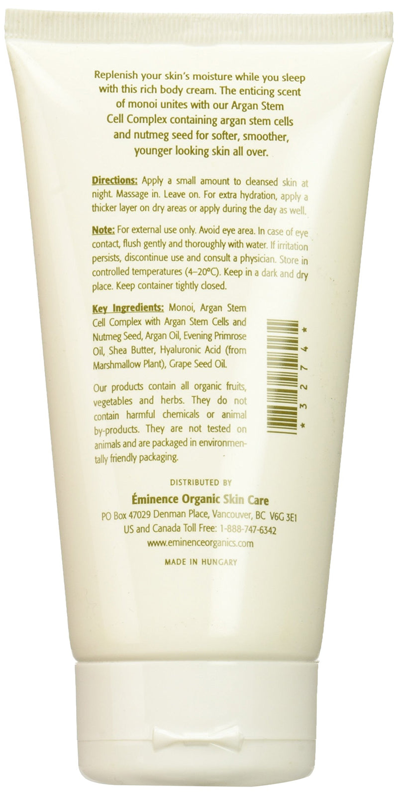 Eminence Monoi Age Corrective Night Body Cream, 5 Ounce - BeesActive Australia
