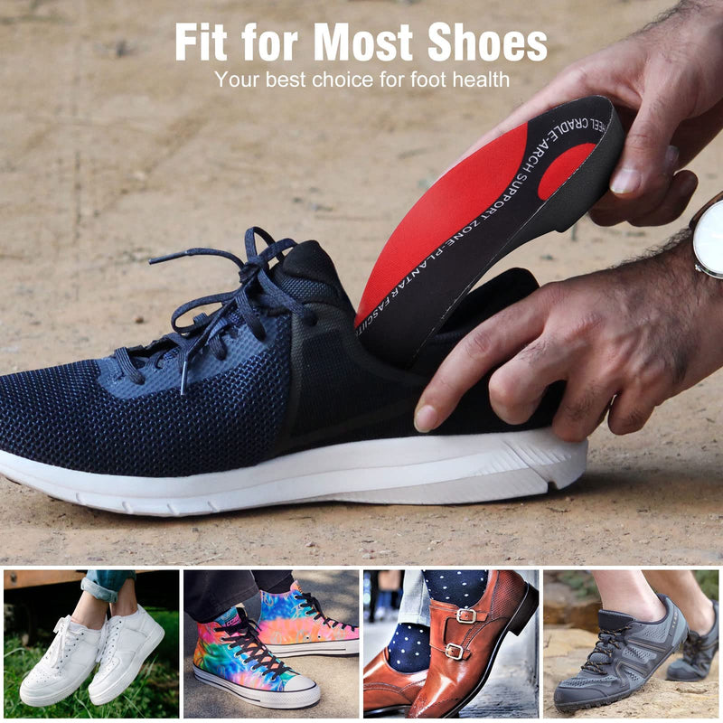 Orthotic Insoles, 3/4 High Arch Support Shoe Inserts Insoles for Women and Men, Orthotic Insoles Support for Plantar Fasciitis, Flat Feet, Over-Pronation, Heel Pain, Heel Spur (5-8.5 UK） Medium(5-8.5 UK） - BeesActive Australia
