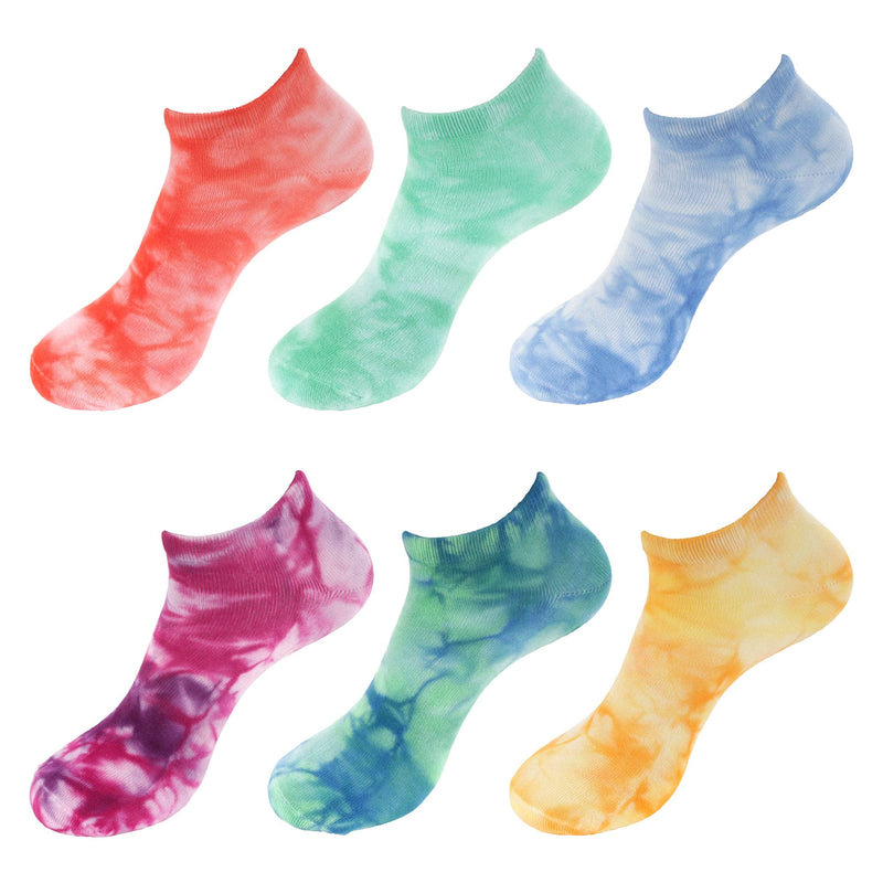 Men's Rayon from Bamboo Fiber Ultra Breathable Superior Wicking Athletic Ankle Sports Socks - 2 Pair Value Packs 10-14 Tie Dye Blue Green - BeesActive Australia