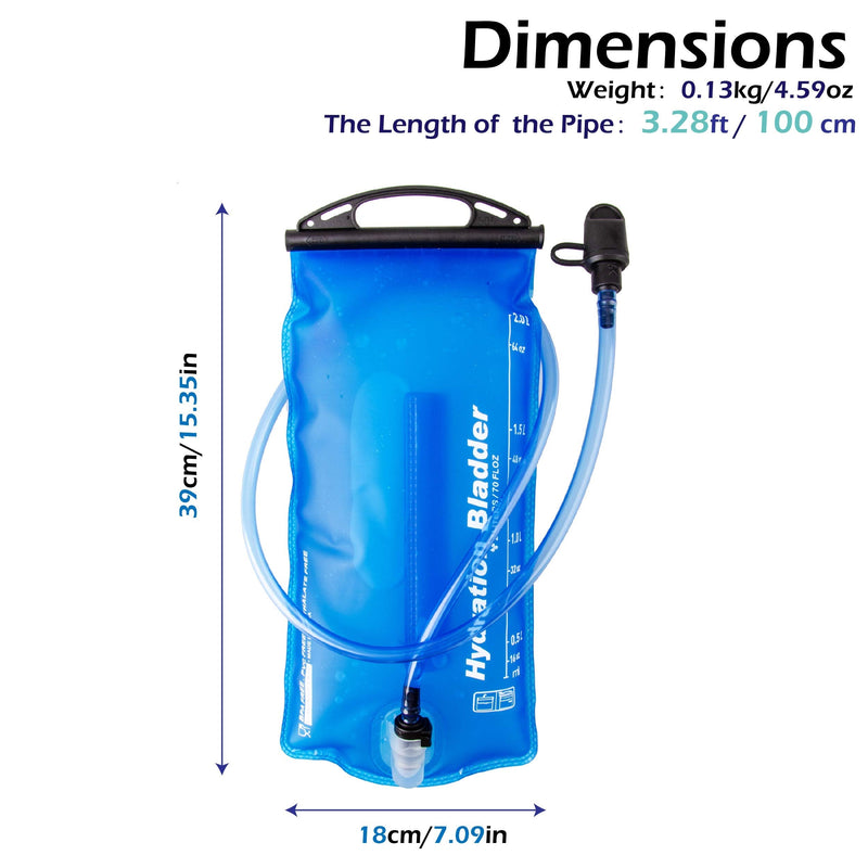 JEELAD TPU Hydration Bladder Water Bladder Ultra-Durable Water Storage Bladder for Hydration Backpacks Outdoor Hiking Running Cycling Camping Climbing - BeesActive Australia