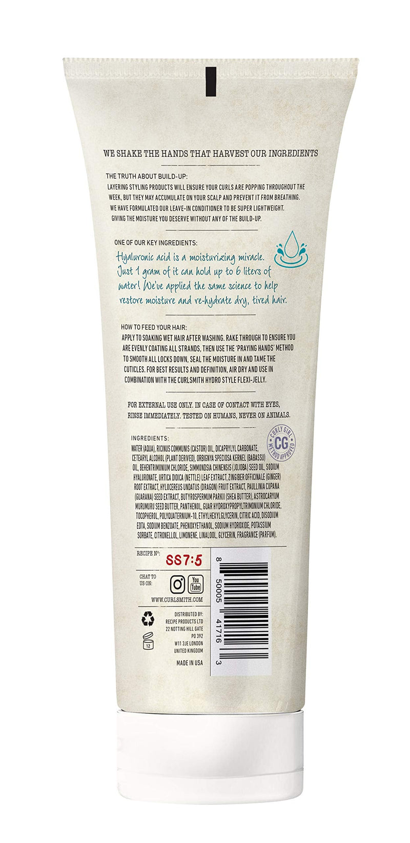 Curlsmith - Weightless Air Dry Cream - Vegan Leave-In Conditioner for Any Hair Type, Smooths Hair (59ml) 59 ml (Pack of 1) - BeesActive Australia