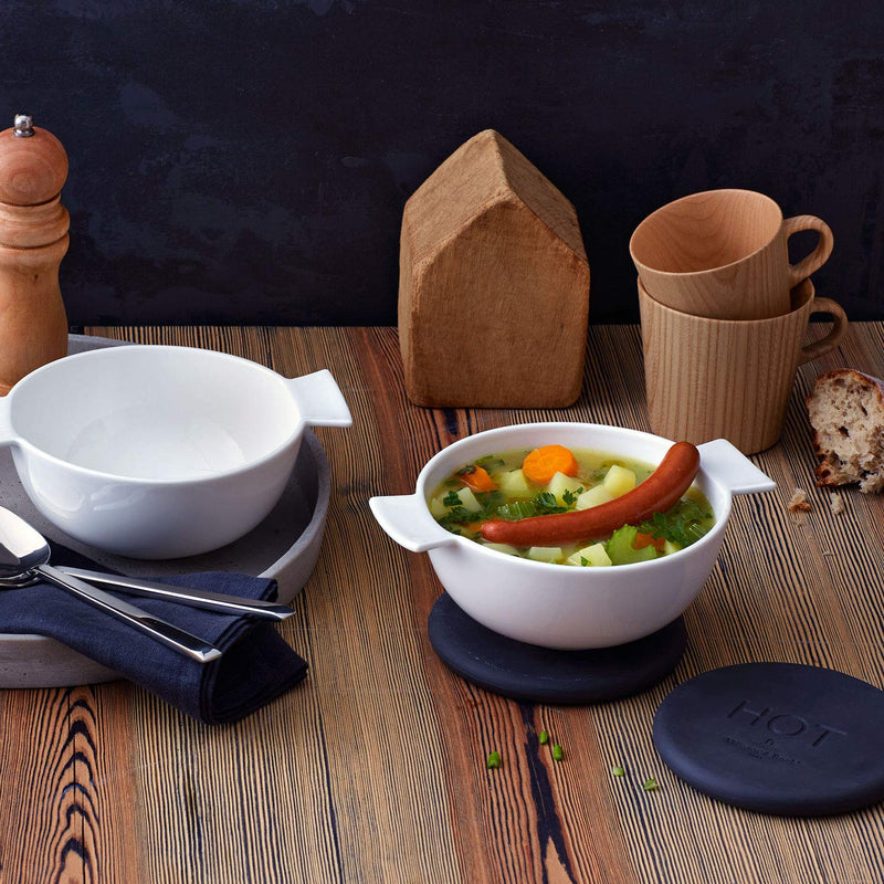 Soup Passion Tureen by Villeroy & Boch - Premium Porcelain - Made in Germany - Dishwasher and Microwave Safe -Service for 1 - 7 x 5.5 x 2.7 Inches Tureen (serves 1) - BeesActive Australia