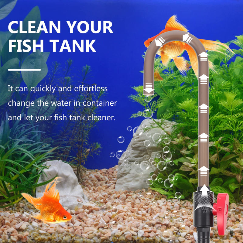 balacoo Automatic Aquarium Water Changer Siphon Fish Tank Gravel Vacuum Cleaner Water Changer Maintenance Tool - BeesActive Australia