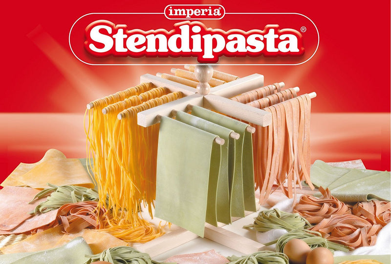 Pasta Drying Rack By Imperia - Made in Italy with Italian Beech Wood Construction - Holds 1lb of Pasta - BeesActive Australia