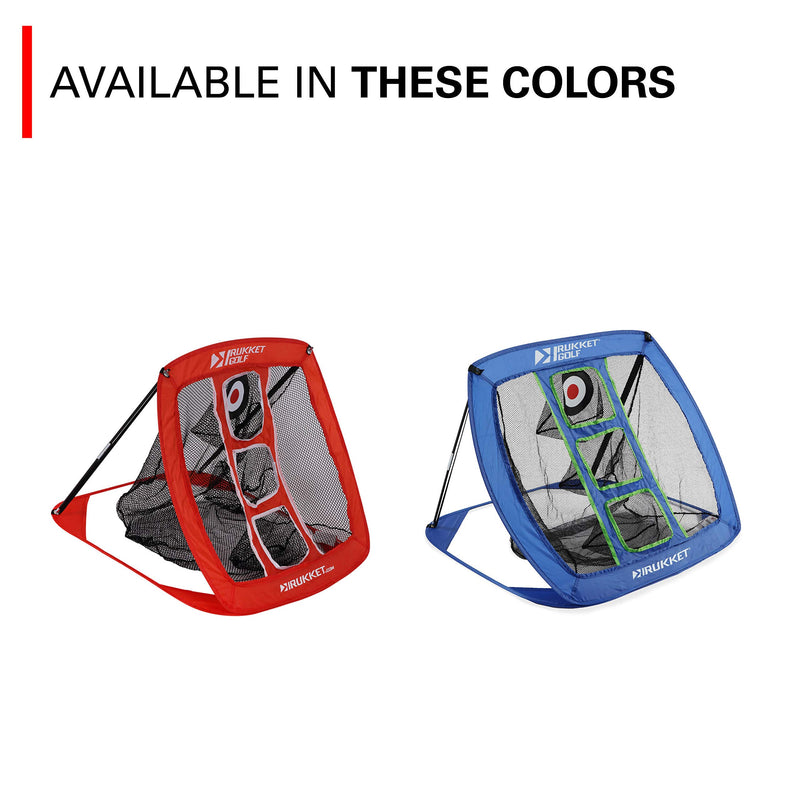 Rukket Pop Up Golf Chipping Net | Choose Standard or Light-Up | Outdoor/Indoor Golfing Target Accessories and Backyard Practice Swing Game | Includes Foam Practice Balls Classic Blue - BeesActive Australia