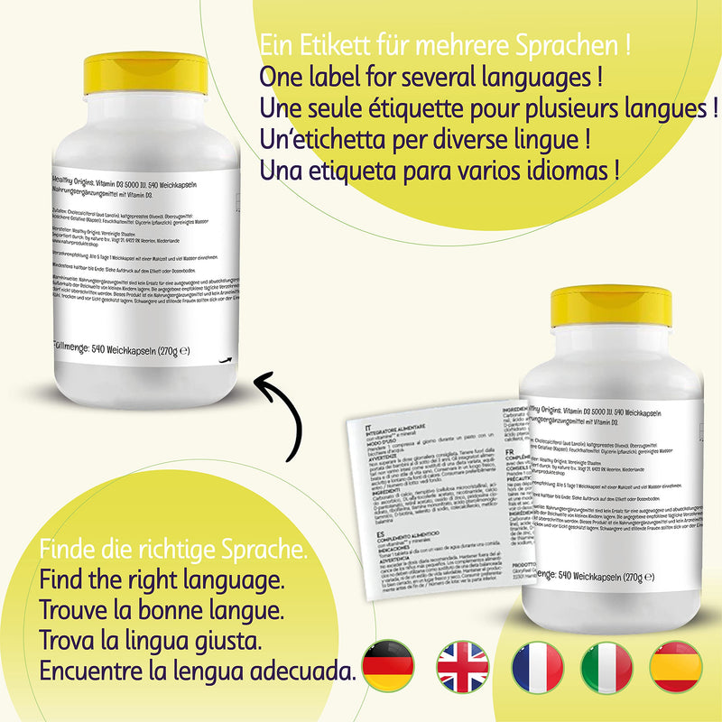 Healthy Origins, Vitamin D3, 10,000 IU, 360 Softgels, Lab Tested, Gluten Free, Soy Free, Non-GMO - BeesActive Australia