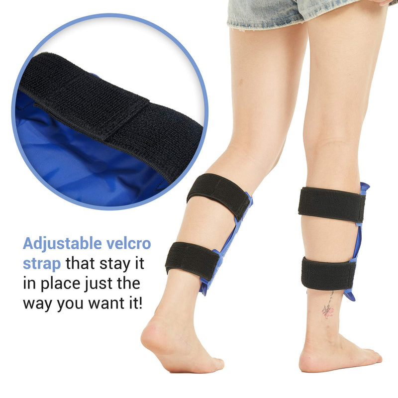 Shin Splint Ice Pack 2 Pack - Reusable Shin Cold and Hot Wrap for Shin Splints Pain Relief, Flexible Ice Pack for Runners - BeesActive Australia