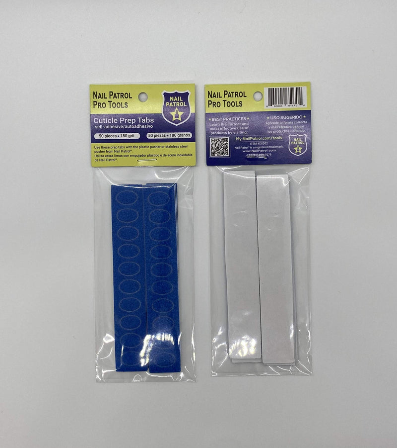 Nail Patrol Pro Tools Cuticle Prep Tabs 180 grit Blue - BeesActive Australia