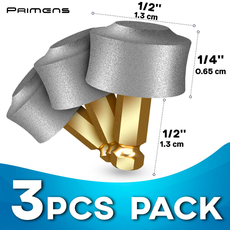 Professional Dog Nail Grinder Replacement Head (Pack of 3 Bits) - Diamond Replaceable Tip for Pet Claw Grooming, Spare Grinding Wheel for Large, Medium & Small Dogs Pack of 3 Bits - BeesActive Australia