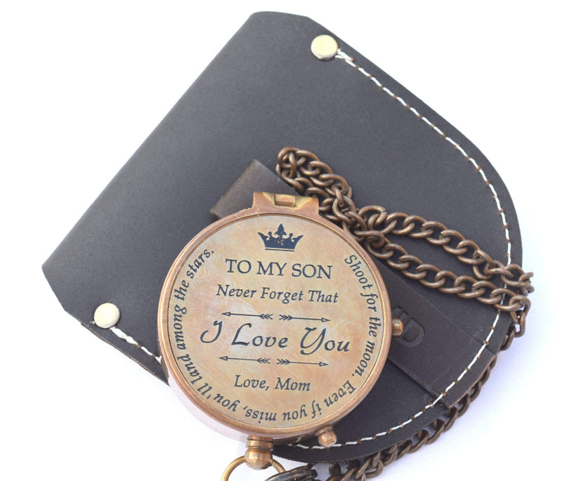 RIRHTAJUS Dad | Mom to Son Compass - to My Son | to Our Son  Love Mom | Love Dad  Graduation Day Gifts for Son - Son Birthday Gifts - Confirmation Gifts for Son To Son Love Mom - BeesActive Australia