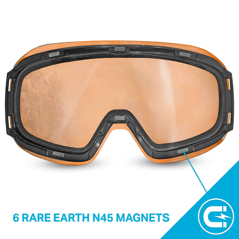 WildHorn Outfitters Roca Ski Goggles Extra/Replacement Frameless Lens Adult Amber - BeesActive Australia