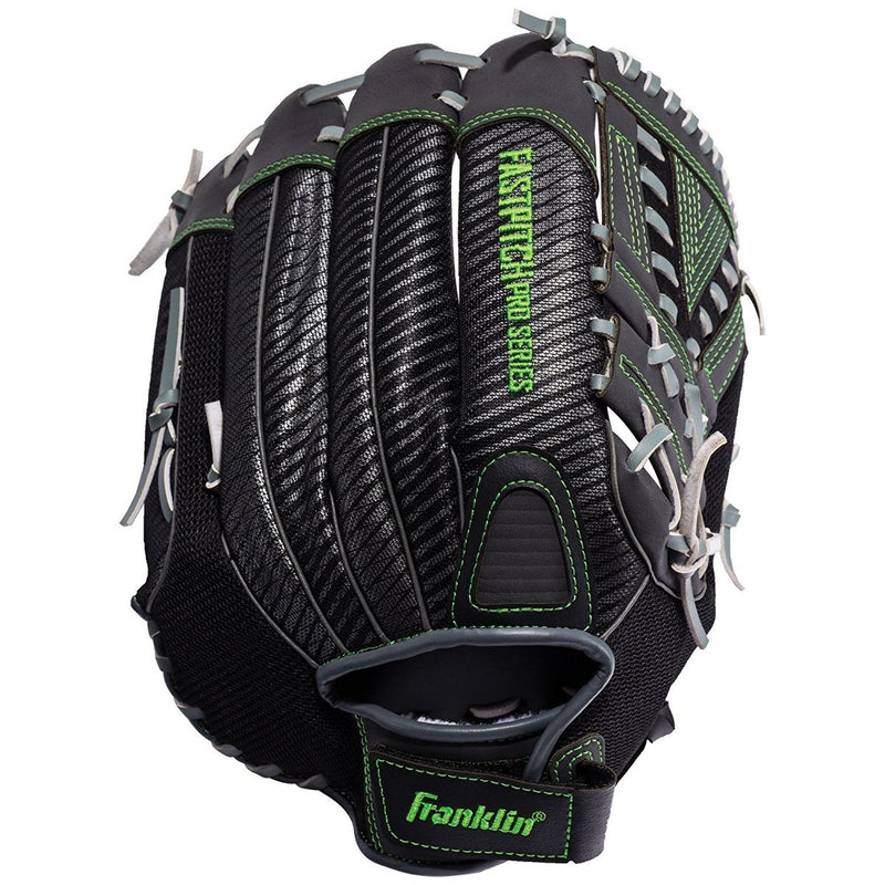[AUSTRALIA] - Franklin Sports Fastpitch Pro Series Softball Gloves – Right or Left Hand Throw – Adult and Youth Sizes – 11in, 11.5in, 12in, 12.5in and 13in Size Mitts Lime 12" 