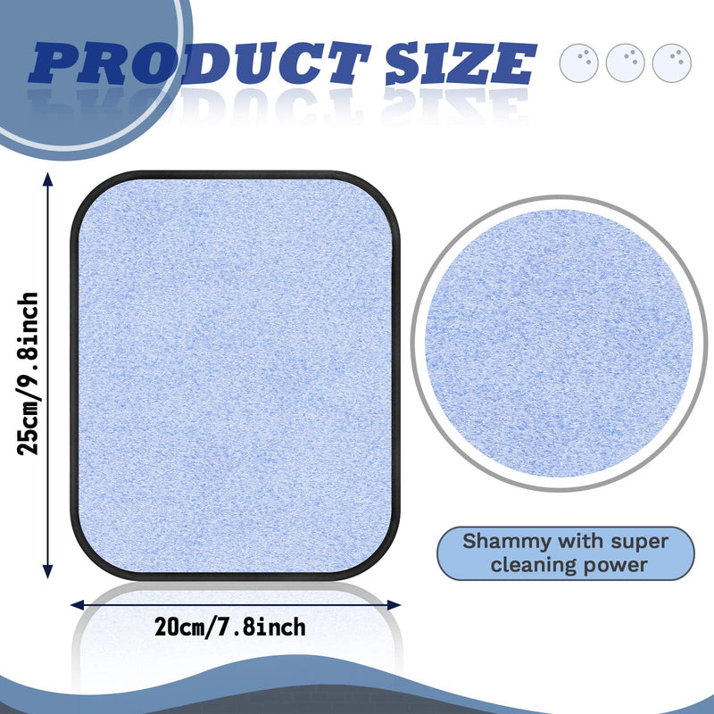 Aoriher Microfiber Bowling Towel EZ Grip Bowling Ball Towel 10 x 8 Inch Bowling Ball Cleaning Pad Bowling Microfiber Pad Bowling Accessories Bowling Rag for Cleaning Bowling Balls Alley Accessories Blue - BeesActive Australia