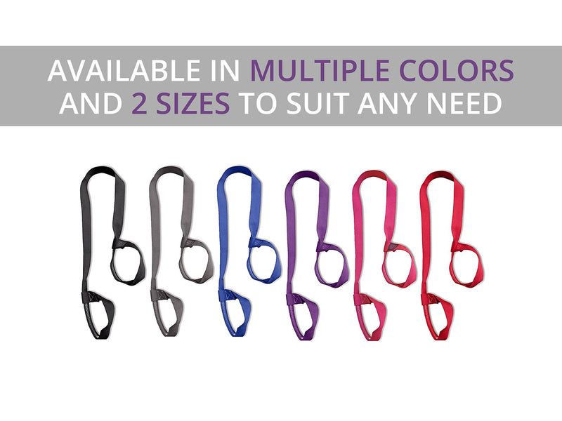 Yoga Mat Strap Sling, Adjustable and Durable 100% Cotton Mat Carrier Available in Two Lengths, Standard 66", Extra Long 85" Black 66 Inch - BeesActive Australia