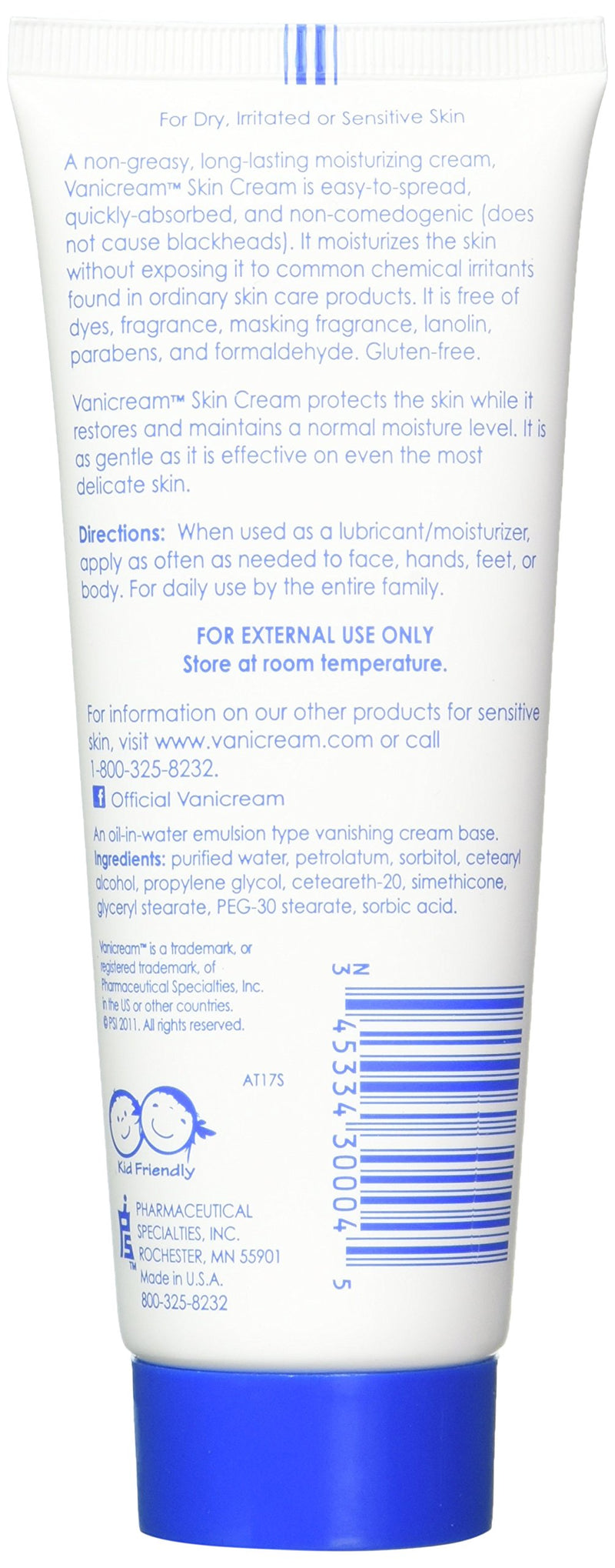 Vanicream Moisturizing Skin Cream For Sensitive Skin, 8 Ounce (Pack of 2) 4 Ounce (Pack of 2) - BeesActive Australia