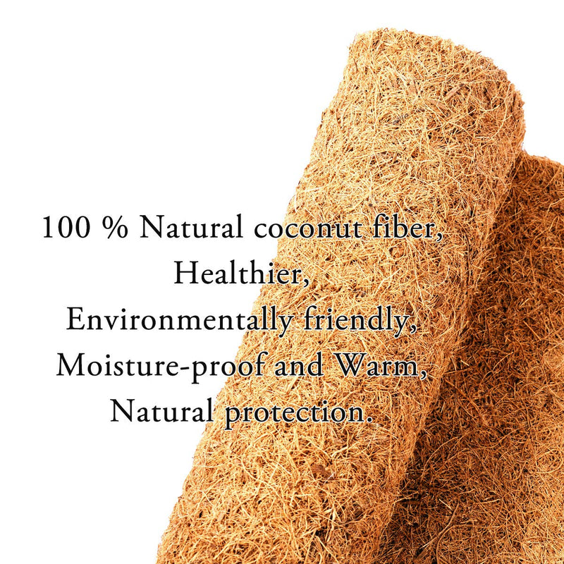 Natural Coconut Fiber Reptile Carpet Tortoise Carpet Mat for Pet Terrarium Liner, Reptile Bedding Supplies for Lizard Chameleon, Tortoise, Bearded Dragon 36"x18" 2pack - BeesActive Australia