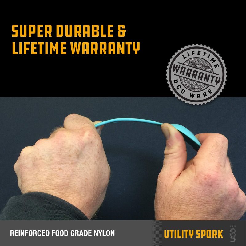 UCO Utility Spork 3-in-1 Combo Spoon-Fork-Knife Camping Utensil, 4-Pack Classic - BeesActive Australia