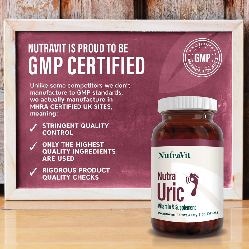 NUTRA URIC - 4000mg Montmorency Cherry| Ultra High Strength - 30 Cherry Tablets| Uric Acid Tablets/Supplement by NutraVit - BeesActive Australia