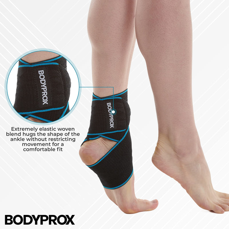 Bodyprox Ankle Support Brace, Adjustable Compression Ankle Braces for Sports Protection, One Size Fits Most for Men & Women 1 - BeesActive Australia