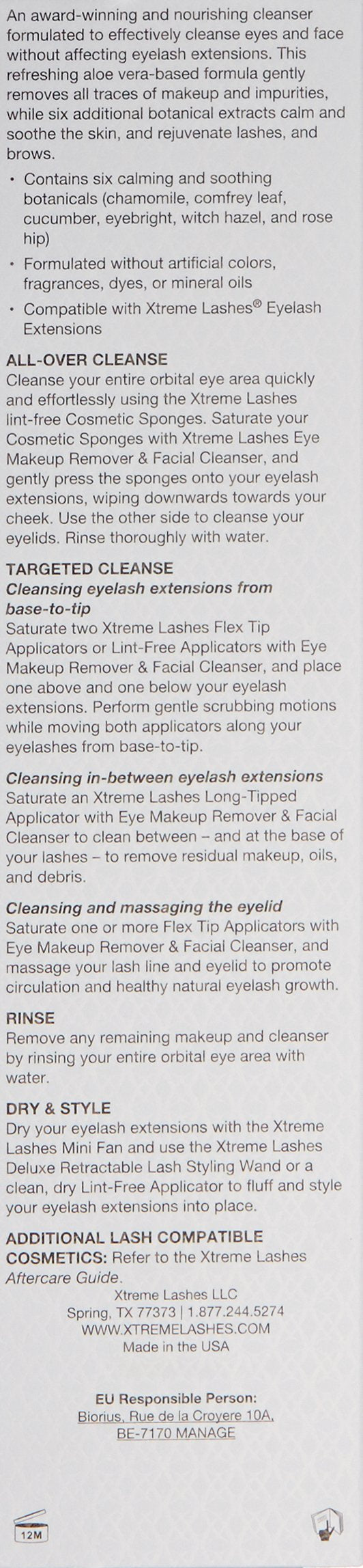 Xtreme Lashes Makeup Remover and Facial Cleanser 120mL - BeesActive Australia