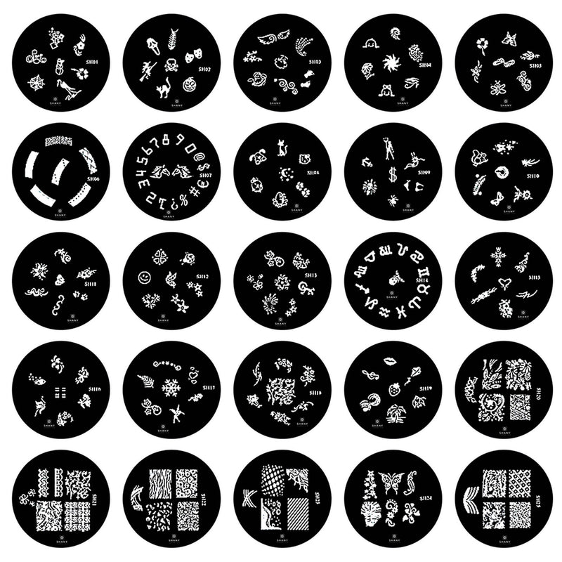 SHANY 2012 Nail Art Polish Stamp Manicure Image Plates set of 25pcs Manicure Image Plates Accessories - BeesActive Australia