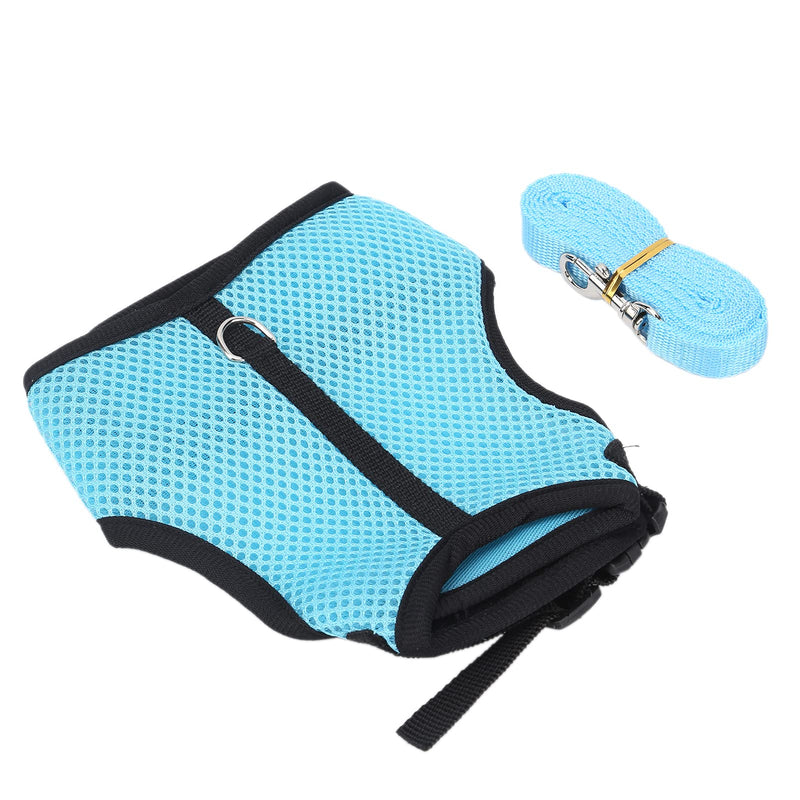 GLOGLOW Rabbit Harness Set, Adjustable Buckle Breathable Small Animals Vest Harness Set with Mesh Leash for Rabbit Squirrel Bunny Ferret Guinea Pig S - BeesActive Australia