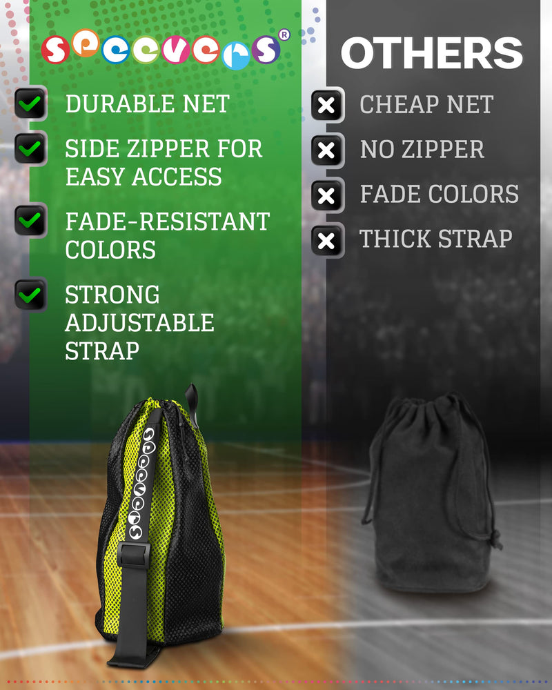 New Mesh Bag For Swimming Gear - 7 Colorful Swimming Bags For Swimmers - Unisex Swim Mesh Bag for Men Women - 35L Mesh Drawstring Backpack with Handle (Xbag Light - Black / Yellow) Xbag Light Black - Yellow - BeesActive Australia