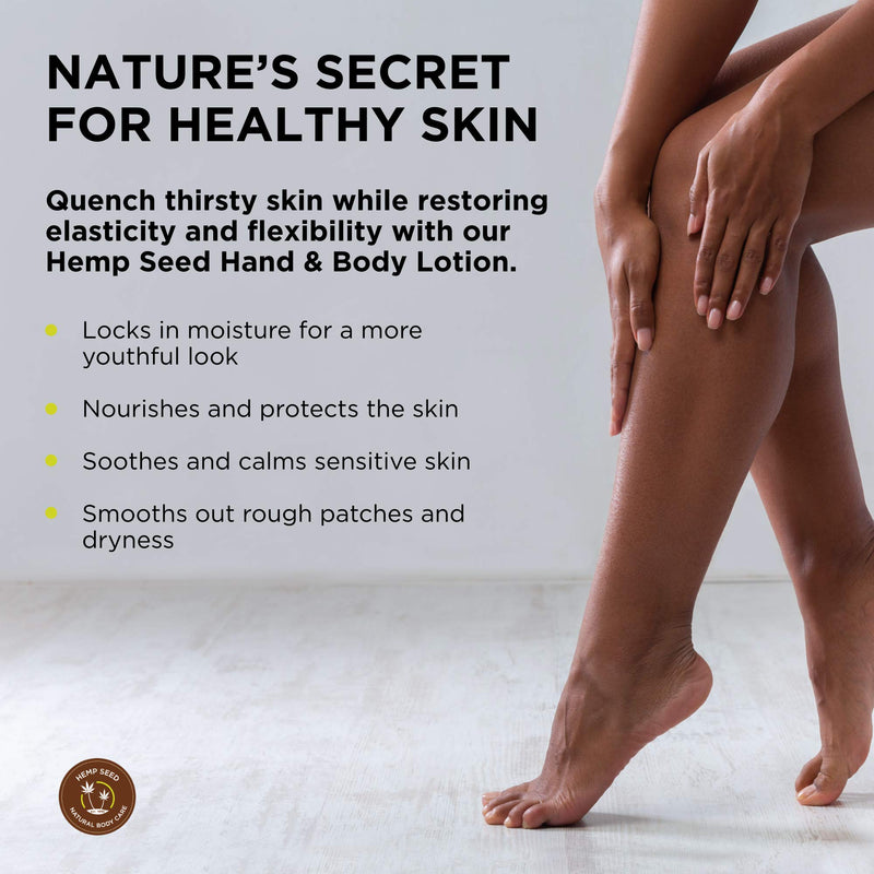 Hemp Seed Hand & Body Lotion, Nag Champa Scent - 16 oz. - Soothe Dry Skin - Argan Oil, Hemp Seed Oil - Light, Non-Greasy Formula - Vegan & Cruelty Free - BeesActive Australia
