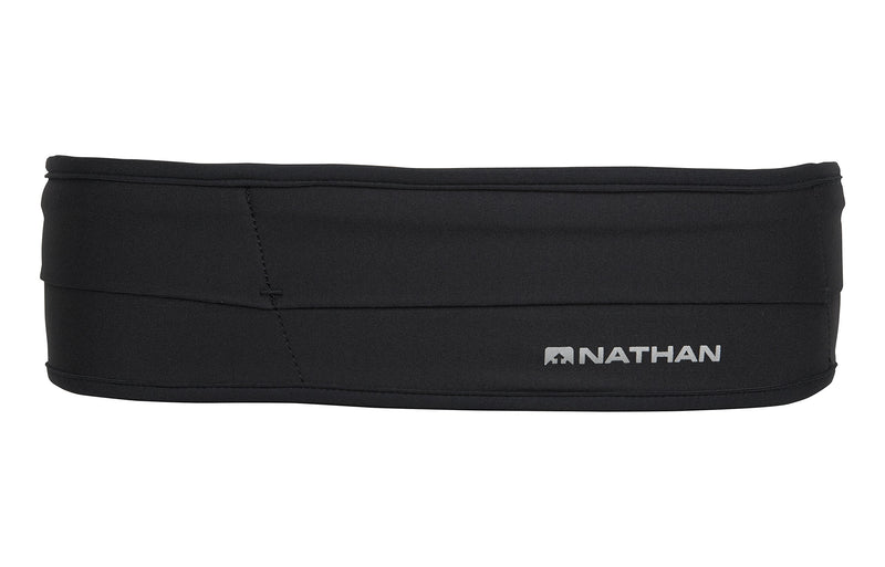 [AUSTRALIA] - Nathan Hipster Running Belt – Waist Pack Bounce Free and Lightweight. Runners Fanny Pack. Men and Women. iPhone / Samsung / Galaxy / Android and more. Black Medium 