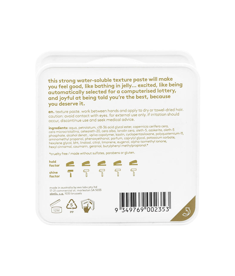 EVO - Box O' Bollox Texture Paste - Hair Styling Paste - Long-Lasting Hold with a Matte Finish - 90g / 3.1 Fl Oz 90 g (Pack of 1) - BeesActive Australia