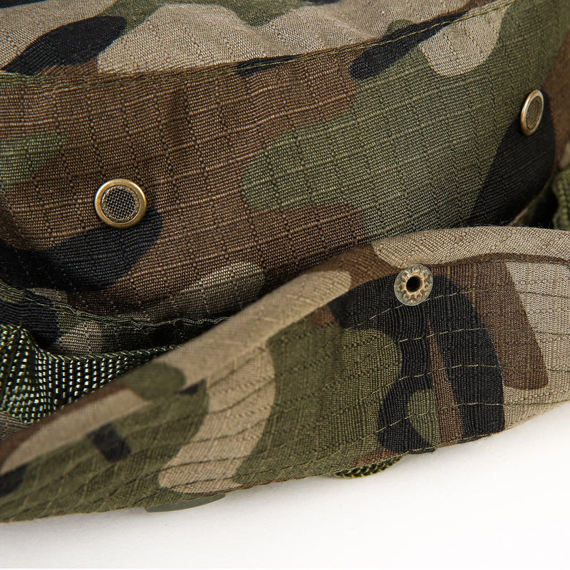 [AUSTRALIA] - Kolumb Wide Brim Boonie Hat, Men & Women Top Camo Bucket Hats for Safari Military Beach… Coffee Camouflage 