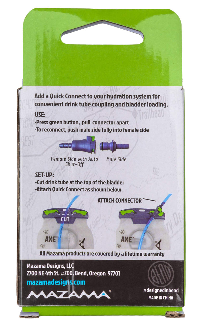 Mazama Quick Connect 2 Pack for Popular Hydration Bladders Reservoirs and Backpacks - BeesActive Australia