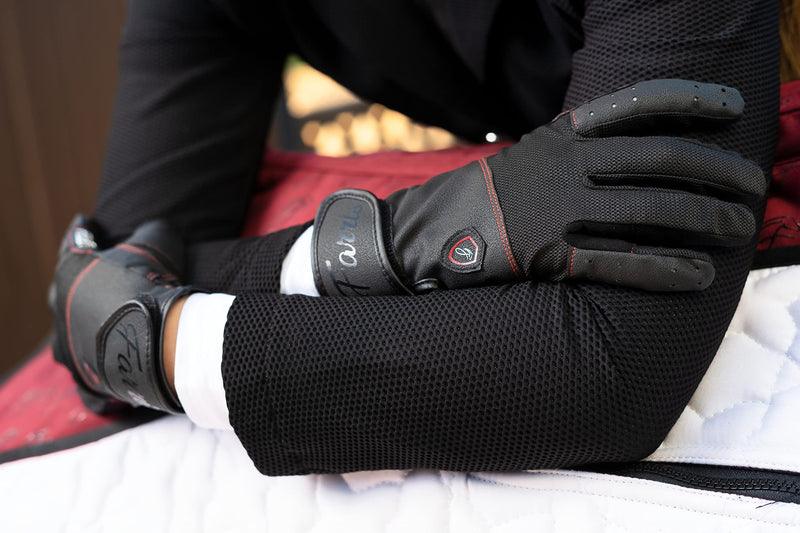FARRIS Flexgrip Horse Riding Gloves for Women and Men, Padded Equestrian Gloves with Breathable Mesh and Reinforced Thumbs and Fingers Large - BeesActive Australia