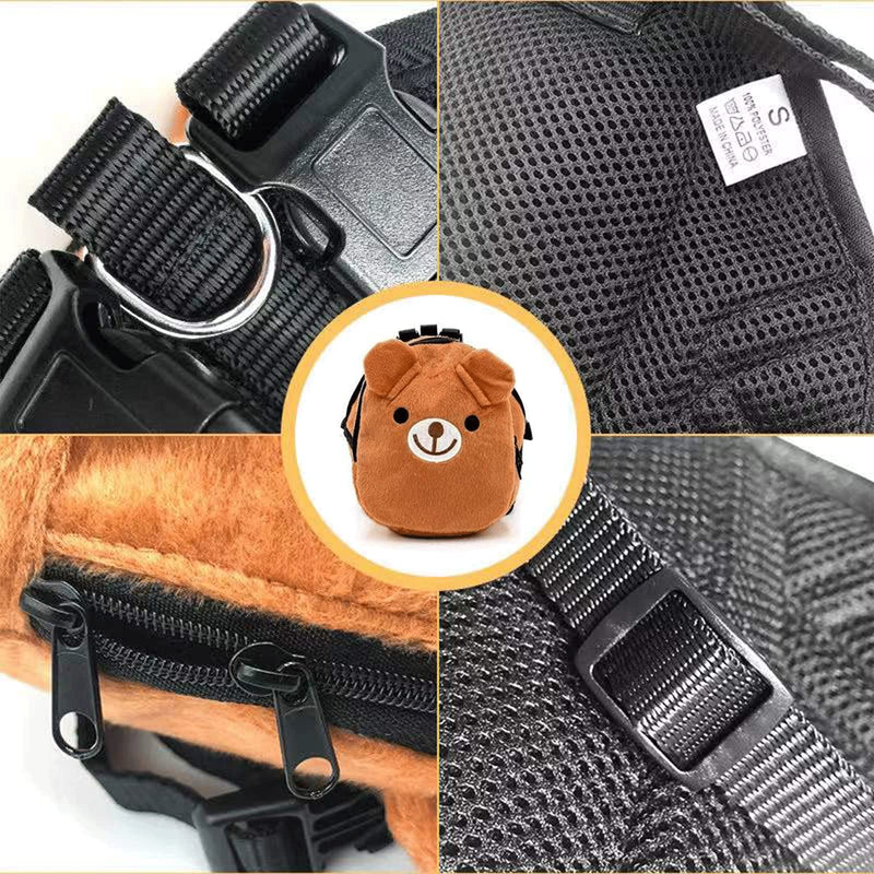 Pet Backpack, Cute Dog Backpack with Adjustable Straps for Small Dogs Cats. Dog Saddle Bags for Outdoor Travel Hiking - BeesActive Australia