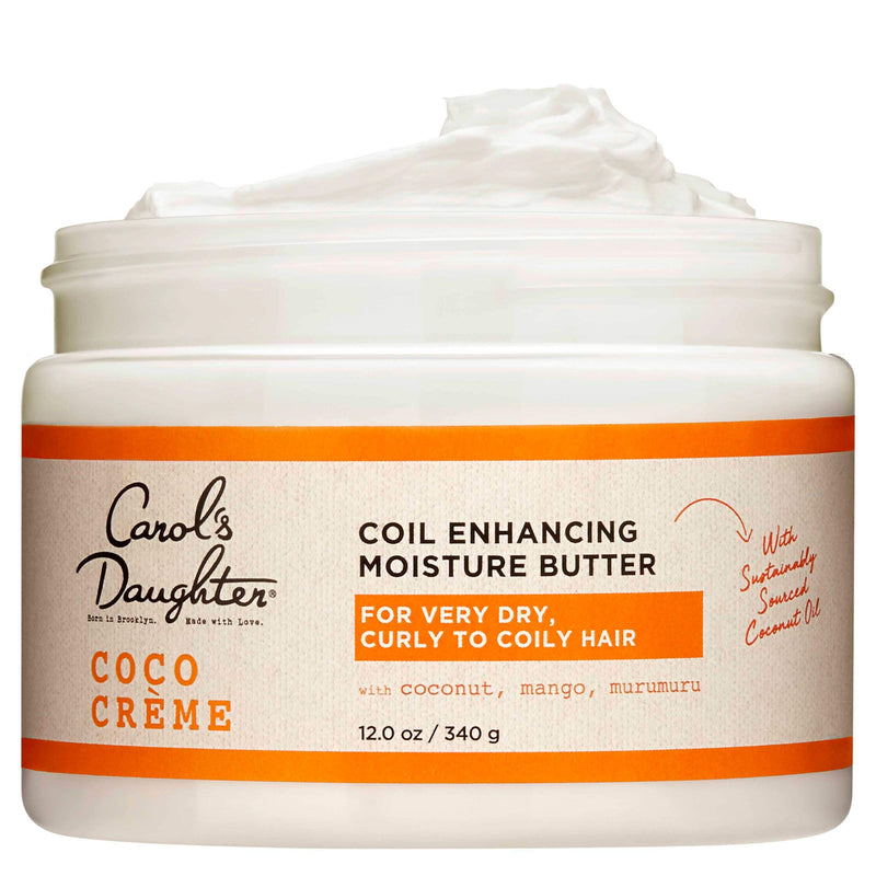 Curly Hair Products by Carol's Daughter, Coco Creme Coil Enhancing Moisture Butter For Very Dry Hair, with Coconut Oil and Mango Butter, Paraben Free and Silicone Free Butter for Curly Hair, 12 Ounce - BeesActive Australia