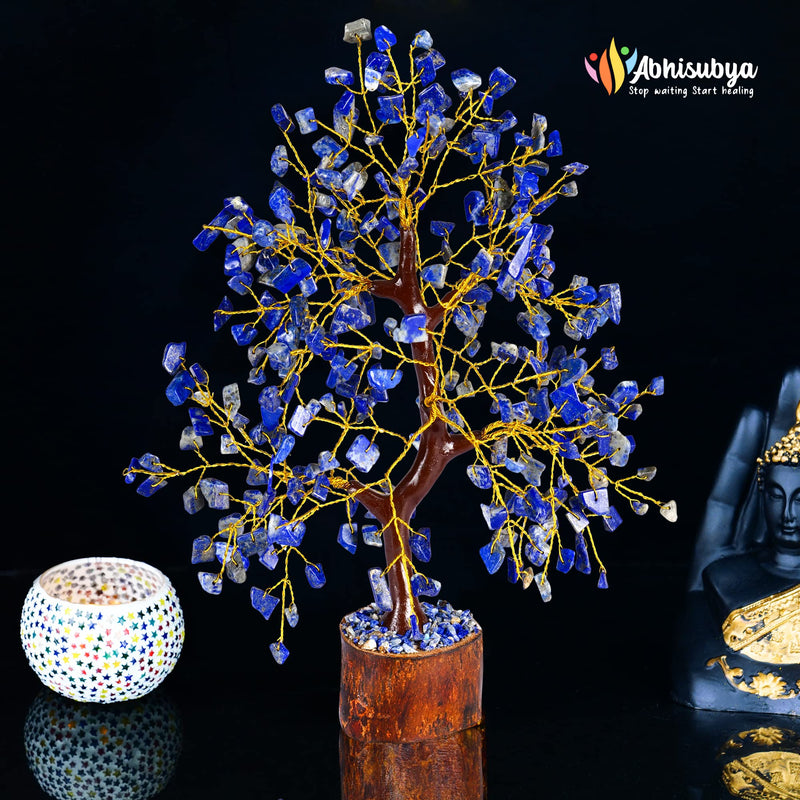 ABHISUBYA Money Tree, Crystals and Gemstones Healing, Crystal Tree, Gemstone Tree, Healing Crystal Gifts, Feng Shui Tree, Healing Crystal Tree, Good Luck Tree, Chakra Tree Lapis Lazuli Tree - BeesActive Australia