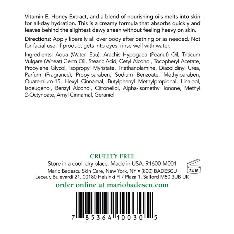 Mario Badescu Vitamin E Body Lotion 6 Ounce - BeesActive Australia